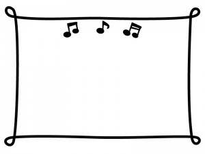 音楽のフレーム 無料イラスト かわいいフリー素材集 フレームぽけっと Part 4