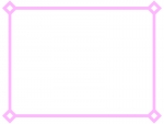 桃色のシンプルな線のフレーム飾り枠イラスト