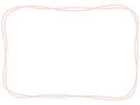 手書き風二重線のシンプルフレーム飾り枠イラスト02