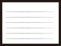 白黒のシンプルな便箋のフレーム飾り枠イラスト