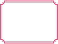 シンプルな二重線の線フレーム飾り枠イラスト