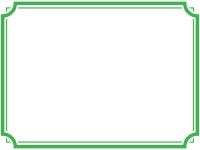 シンプルな二重線の線フレーム飾り枠イラスト02