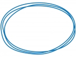 手書き風の楕円形のフレーム飾り枠イラスト02
