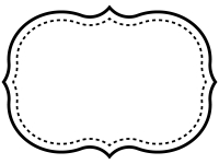 白黒のシンプル二重線の飾り罫線のフレームイラスト