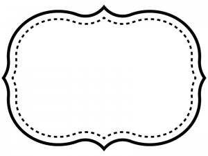 白黒のシンプル二重線の飾り罫線のフレームイラスト