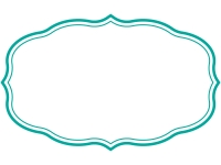シンプル二重線の飾り罫線のフレームイラスト03