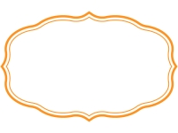 シンプル二重線の飾り罫線のフレームイラスト04