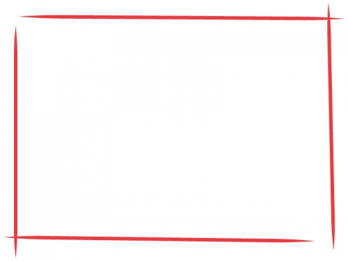 手書き風のシンプルなフレーム飾り枠イラスト06 無料イラスト