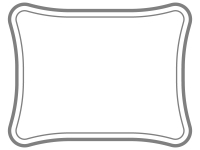 シンプルな二重線の線フレーム飾り枠イラスト04