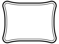 白黒のシンプルな二重線の線フレーム飾り枠イラスト02