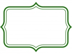 シンプル二重線の飾り罫線のフレームイラスト05