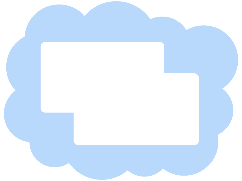 モコモコしたフレーム飾り枠イラスト03 無料イラスト かわいいフリー素材集 フレームぽけっと