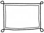 白黒の手書き風のシンプルなフレーム飾り枠イラスト04