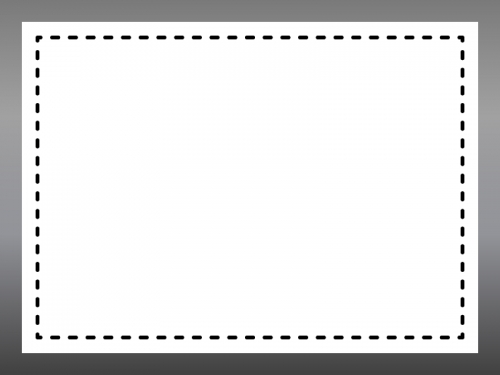 白黒のグラデーションと点線のフレーム飾り枠イラスト