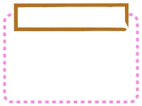 点線の見出し付きのフレーム飾り枠イラスト02
