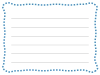 波の点線のメモ帳フレーム飾り枠イラスト