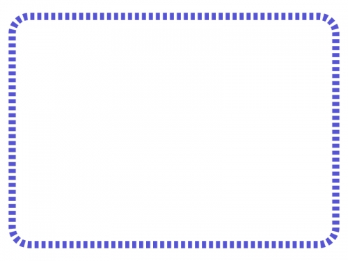 点線の角丸フレーム飾り枠イラスト