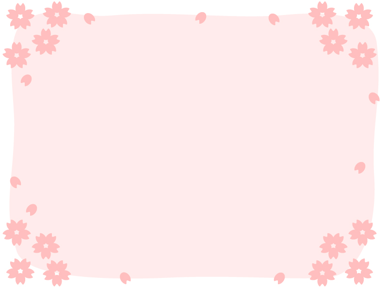 桜の囲みフレーム飾り枠イラスト02 無料イラスト かわいいフリー素材集 フレームぽけっと