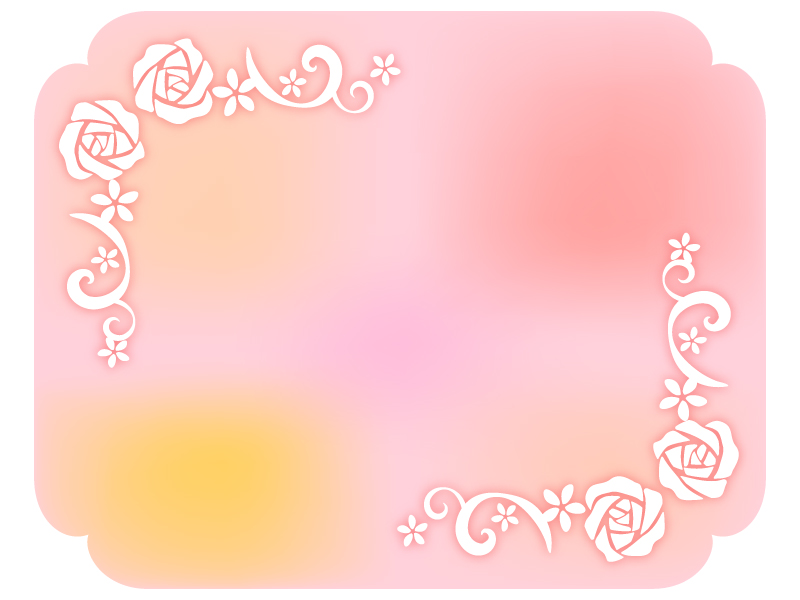 エレガントなバラ 薔薇 のフレーム飾り枠イラスト 無料イラスト かわいいフリー素材集 フレームぽけっと