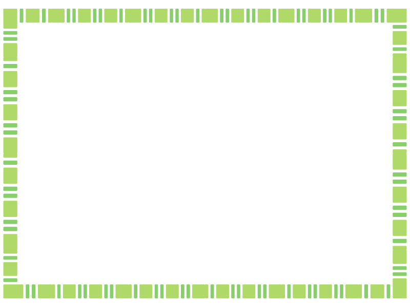 四角模様の緑色フレームの飾り枠イラスト 無料イラスト かわいいフリー素材集 フレームぽけっと