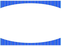青色のストライプのフレーム飾り枠イラスト