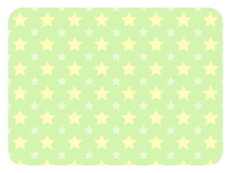 大小の星パターンの緑色フレーム飾り枠イラスト 無料イラスト かわいいフリー素材集 フレームぽけっと