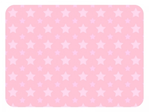大小の星パターンのピンク色フレーム飾り枠イラスト
