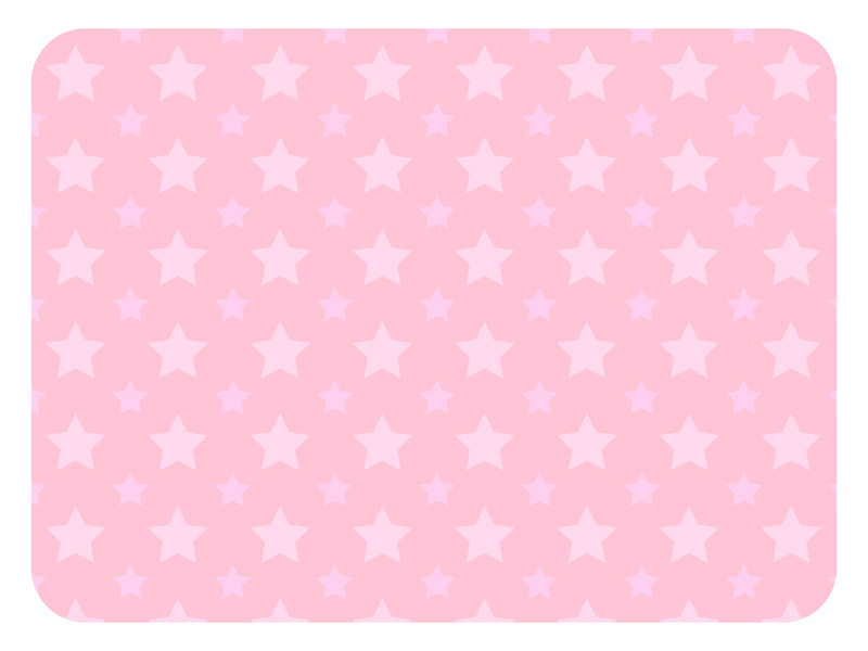 大小の星パターンのピンク色フレーム飾り枠イラスト 無料イラスト かわいいフリー素材集 フレームぽけっと