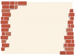 レンガ 無料イラスト かわいいフリー素材集 フレームぽけっと