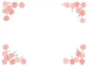 コスモス 無料イラスト かわいいフリー素材集 フレームぽけっと