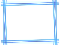 重なった青い線の四角フレーム飾り枠イラスト