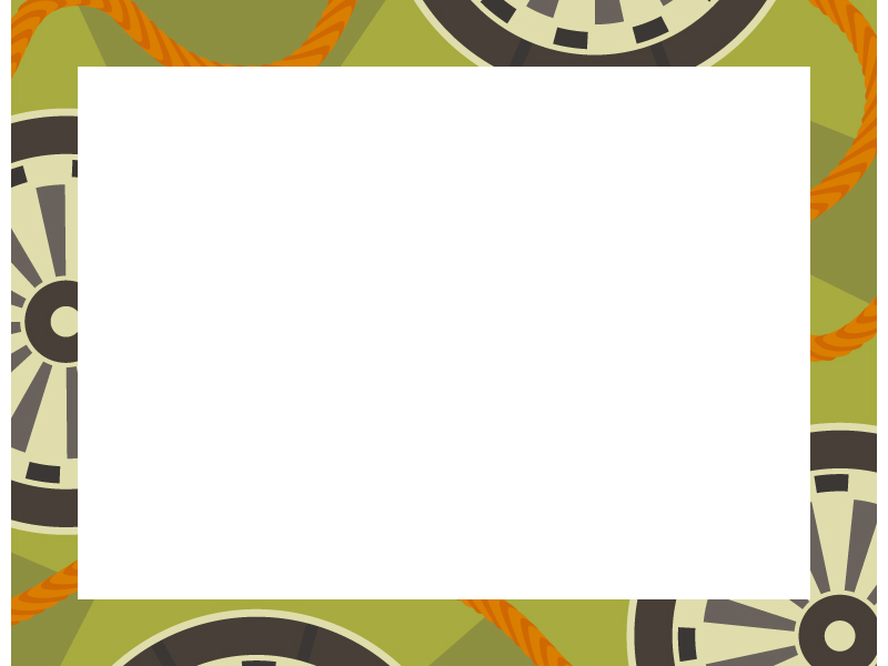 緑色の和柄 源氏車 げんじぐるま の囲みフレーム飾り枠イラスト 無料イラスト かわいいフリー素材集 フレームぽけっと