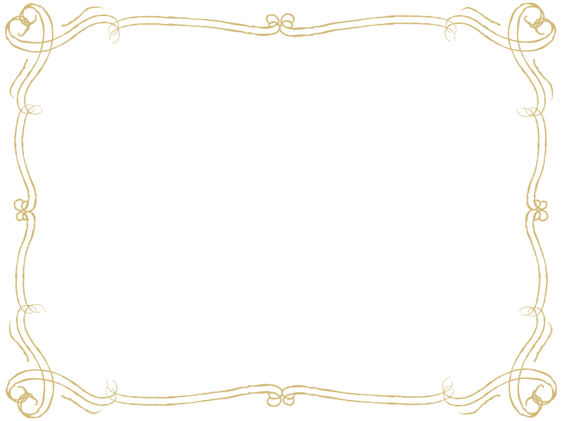 鉛筆風エレガント ゴールド フレーム飾り枠イラスト02 無料イラスト かわいいフリー素材集 フレームぽけっと