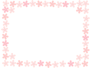 桜の花の囲みフレーム飾り枠イラスト