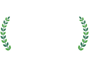 月桂樹の横長フレーム飾り枠イラスト